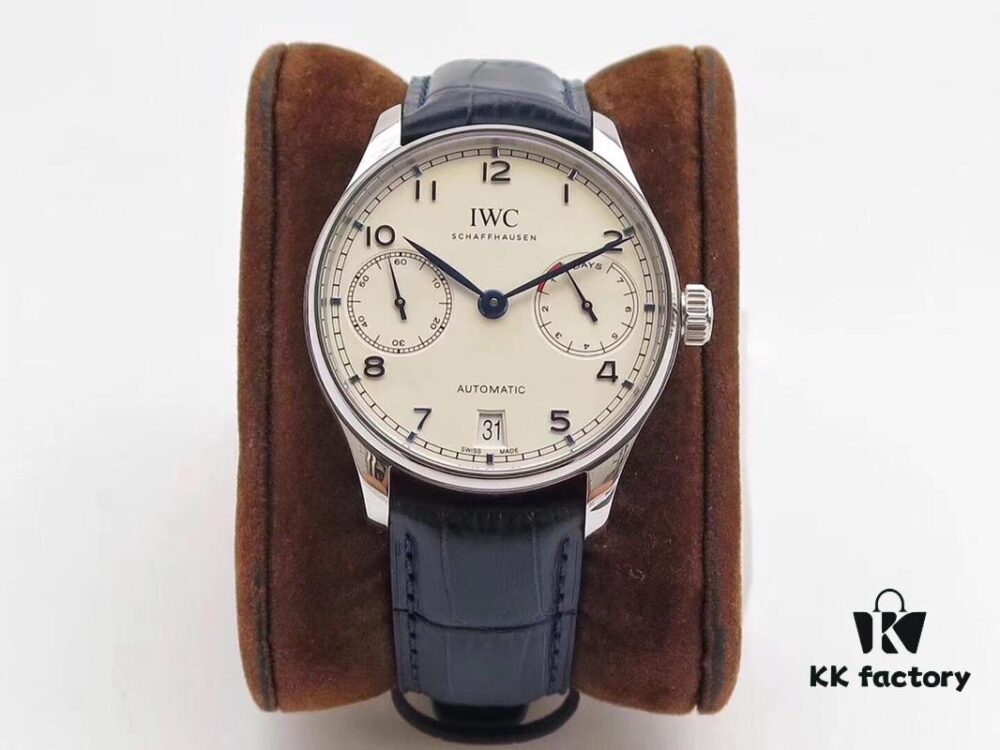 Arrival ZF Production. Latest Movement, IWC Portuguese Series 7-Day Automatic Mechanical Watch with Independent Small Seconds, Genuine Power Reserve Indicator, Sapphire Crystal, 42mm Leather Strap