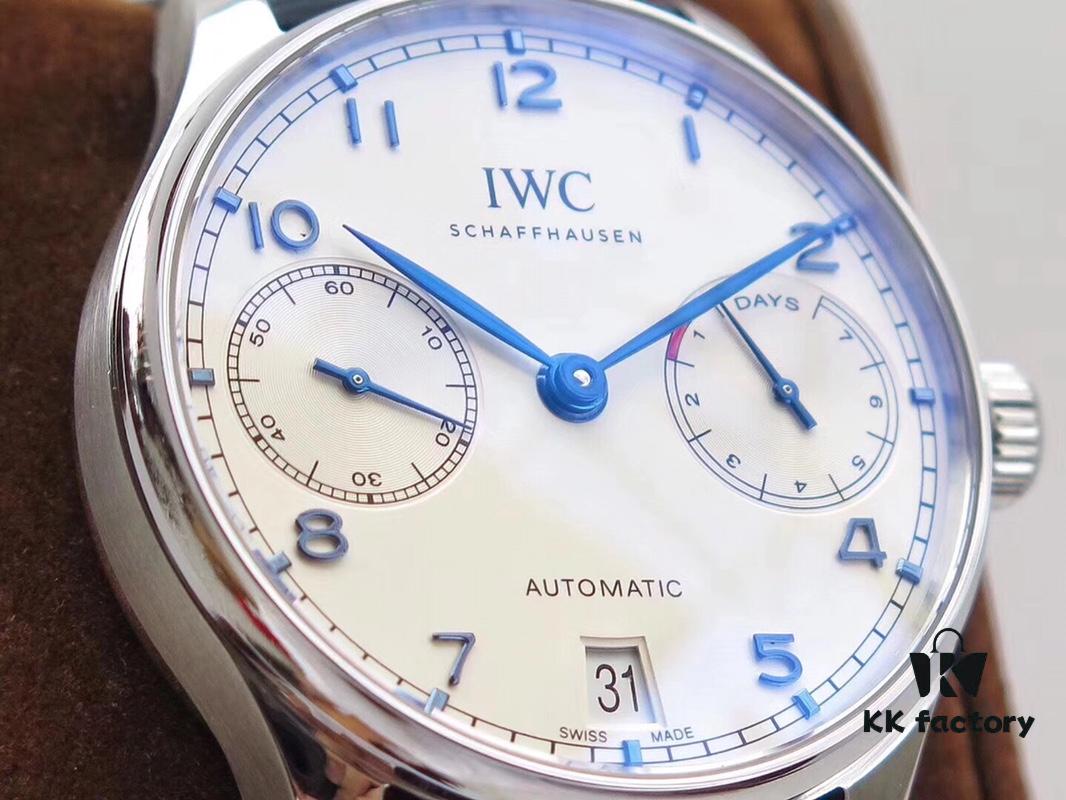 Arrival ZF Production. Latest Movement, IWC Portuguese Series 7-Day Automatic Mechanical Watch with Independent Small Seconds, Genuine Power Reserve Indicator, Sapphire Crystal, 42mm Leather Strap