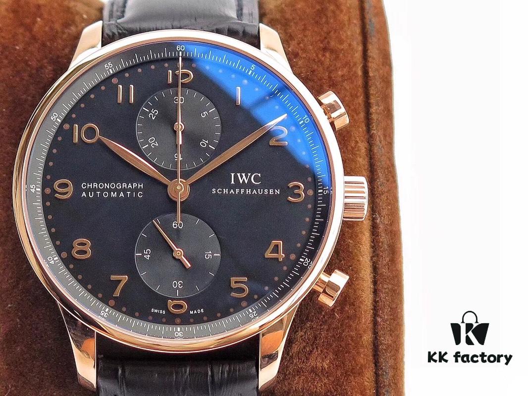 ZF Edition IWC Portuguese Chronograph Ultra-Thin Upgraded Version! Perfect Match to Genuine in Case Thickness, Best Version on Market! 40.9×12.3mm, Refurbished A79350 Automatic Mechanical Chronograph Movement, 316 Stainless Steel Case, Sapphire Crystal, Calfskin Strap, Original Folding Clasp