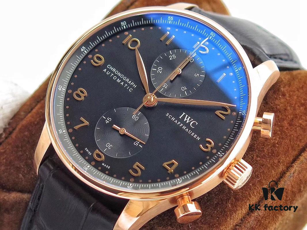 ZF Edition IWC Portuguese Chronograph Ultra-Thin Upgraded Version! Perfect Match to Genuine in Case Thickness, Best Version on Market! 40.9×12.3mm, Refurbished A79350 Automatic Mechanical Chronograph Movement, 316 Stainless Steel Case, Sapphire Crystal, Calfskin Strap, Original Folding Clasp