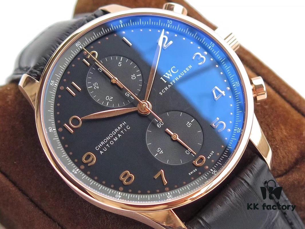 ZF Edition IWC Portuguese Chronograph Ultra-Thin Upgraded Version! Perfect Match to Genuine in Case Thickness, Best Version on Market! 40.9×12.3mm, Refurbished A79350 Automatic Mechanical Chronograph Movement, 316 Stainless Steel Case, Sapphire Crystal, Calfskin Strap, Original Folding Clasp