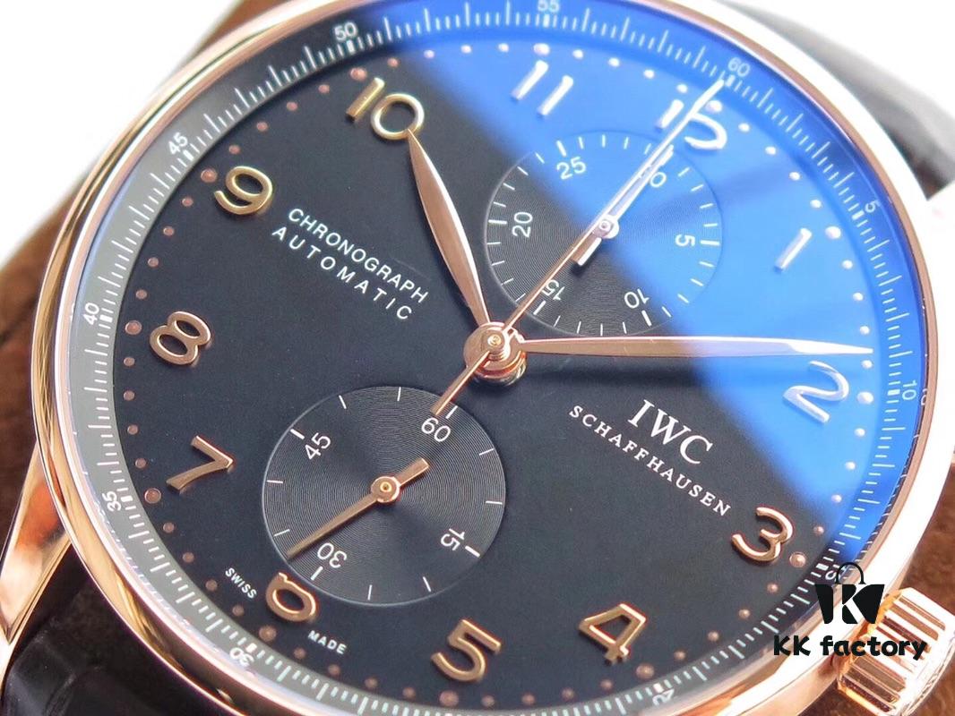 ZF Edition IWC Portuguese Chronograph Ultra-Thin Upgraded Version! Perfect Match to Genuine in Case Thickness, Best Version on Market! 40.9×12.3mm, Refurbished A79350 Automatic Mechanical Chronograph Movement, 316 Stainless Steel Case, Sapphire Crystal, Calfskin Strap, Original Folding Clasp