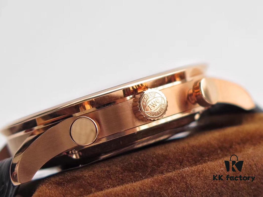 ZF Edition IWC Portuguese Chronograph Ultra-Thin Upgraded Version! Perfect Match to Genuine in Case Thickness, Best Version on Market! 40.9×12.3mm, Refurbished A79350 Automatic Mechanical Chronograph Movement, 316 Stainless Steel Case, Sapphire Crystal, Calfskin Strap, Original Folding Clasp