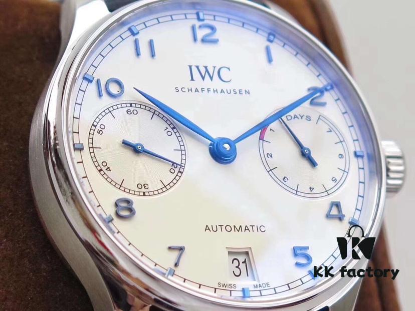 ZF Bestseller! Portuguese 7 - IWC Portugieser Series, 7-Day Automatic Mechanical Movement with Small Seconds and Power Reserve Indicator, Sapphire Crystal, Leather Strap, 42mm