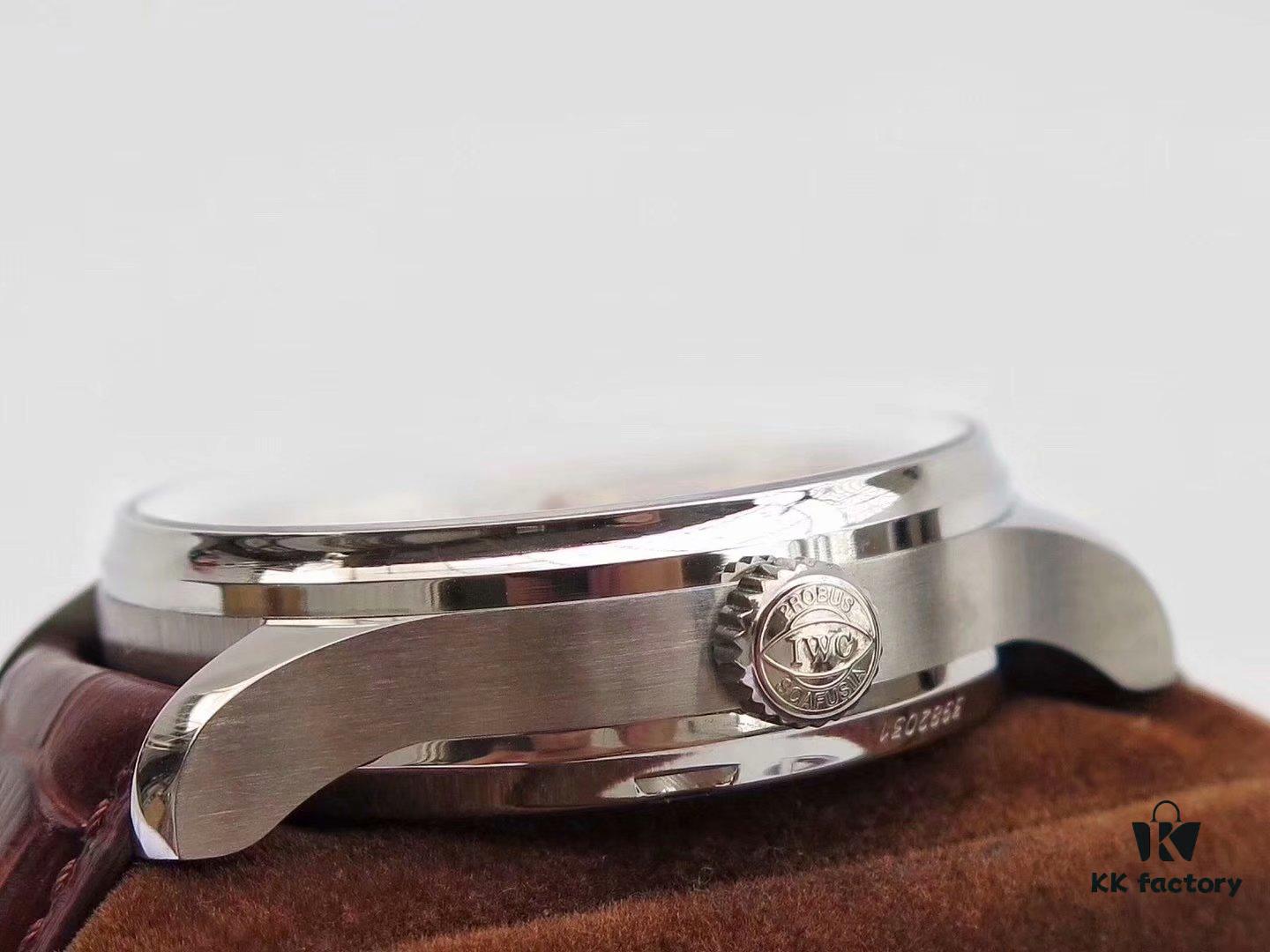 Arrival ZF Production. Latest Movement, IWC Portuguese Series 7-Day Automatic Mechanical Movement with Independent Small Seconds, Genuine Power Reserve Indicator, Sapphire Crystal, 42mm Leather Strap