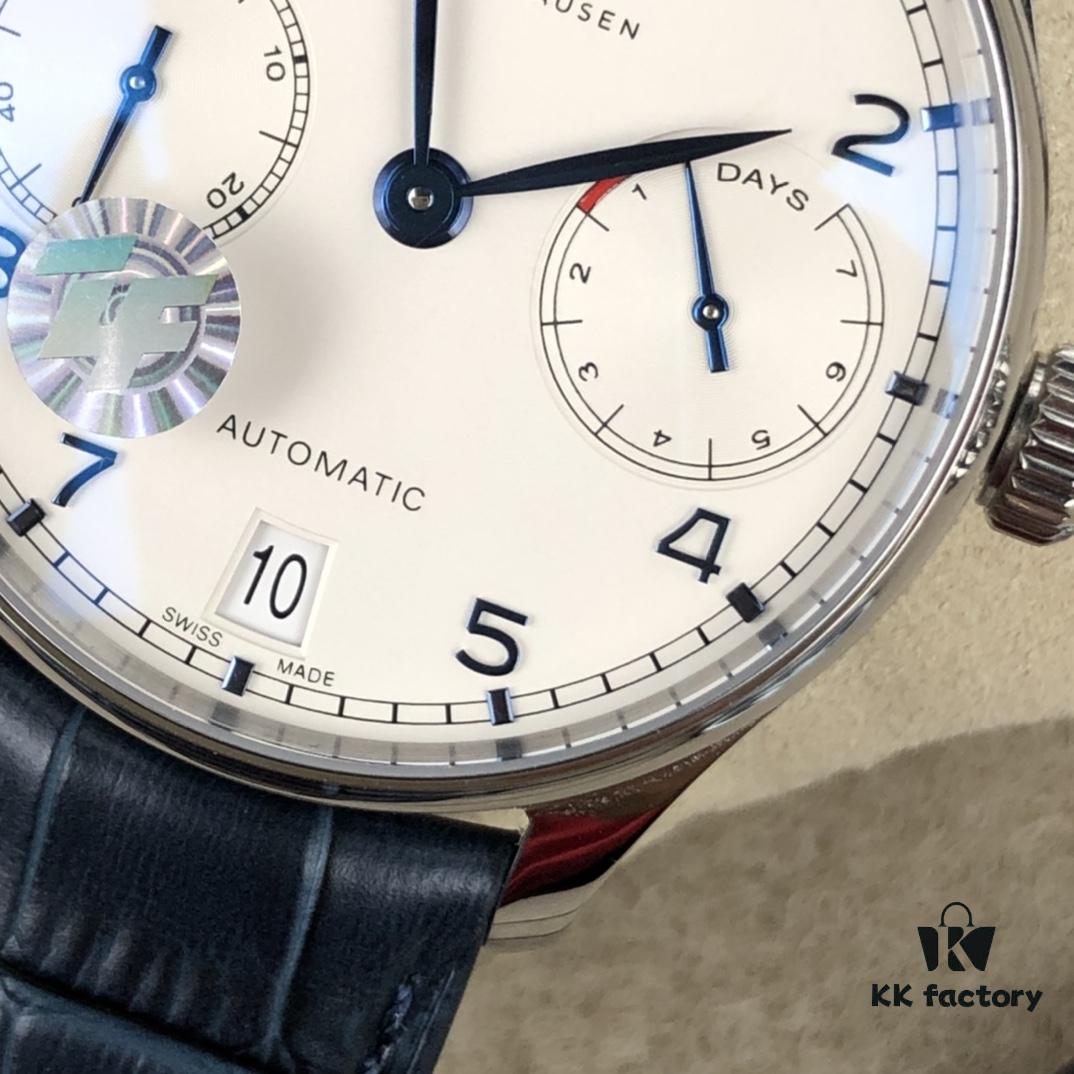 ZF Bestseller! Portuguese 7 IWC Portugieser Series 7-Day Automatic Mechanical Movement with Small Seconds, True Power Reserve Indicator, Sapphire Crystal, Leather Strap 42mm