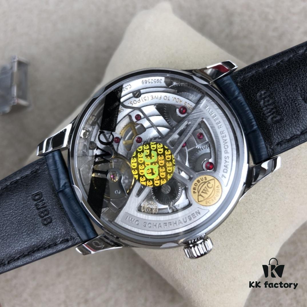 ZF Bestseller! Portuguese 7 IWC Portugieser Series 7-Day Automatic Mechanical Movement with Small Seconds, True Power Reserve Indicator, Sapphire Crystal, Leather Strap 42mm