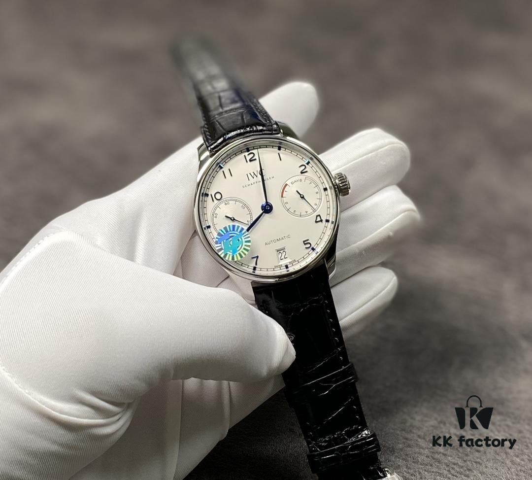 Top Appearance! ZF Edition. IWC Portugieser 7-Day Automatic Mechanical Movement with Small Seconds and Genuine Power Reserve Indicator, Sapphire Crystal, Leather Strap, 42mm