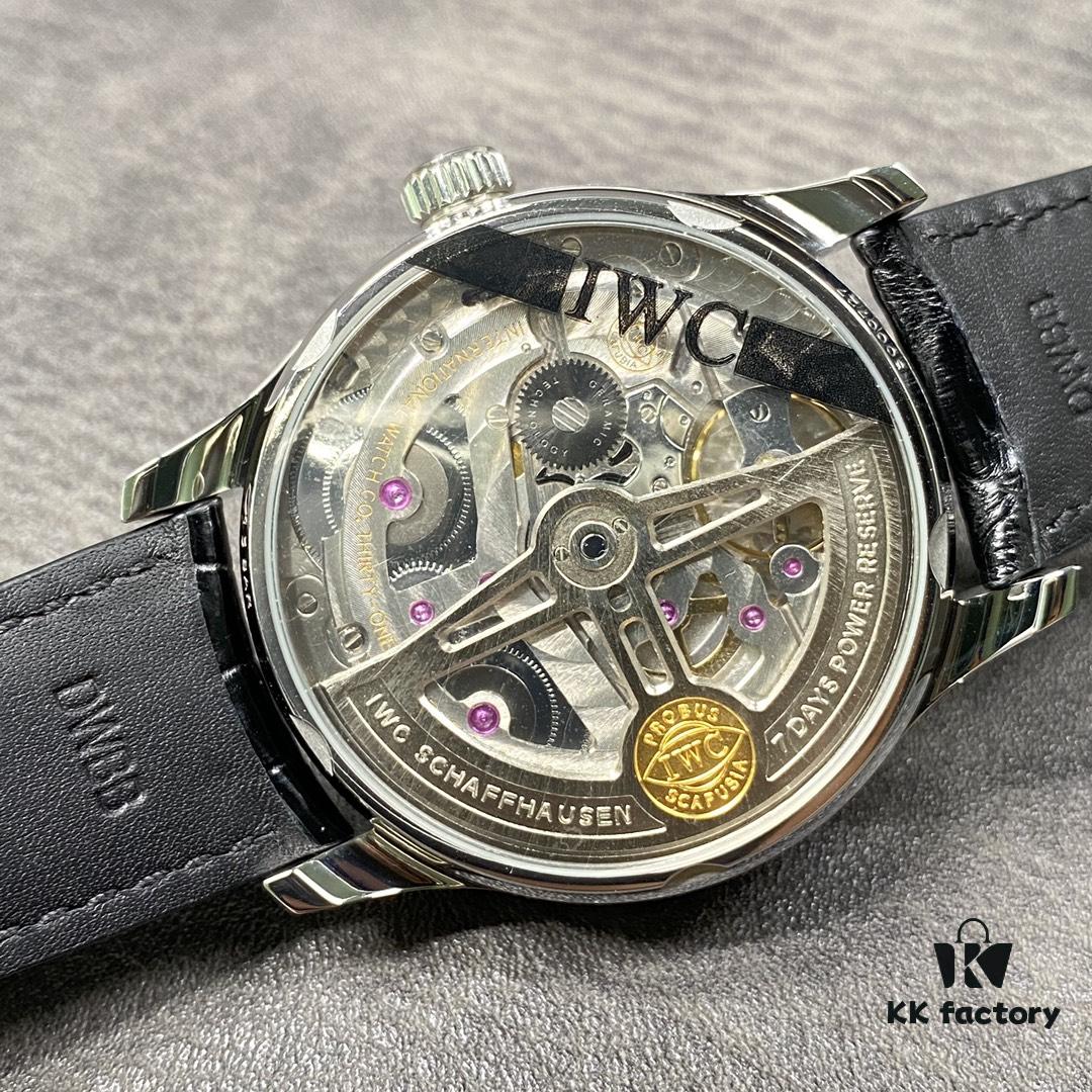 Top Appearance! ZF Edition. IWC Portugieser 7-Day Automatic Mechanical Movement with Small Seconds and Genuine Power Reserve Indicator, Sapphire Crystal, Leather Strap, 42mm