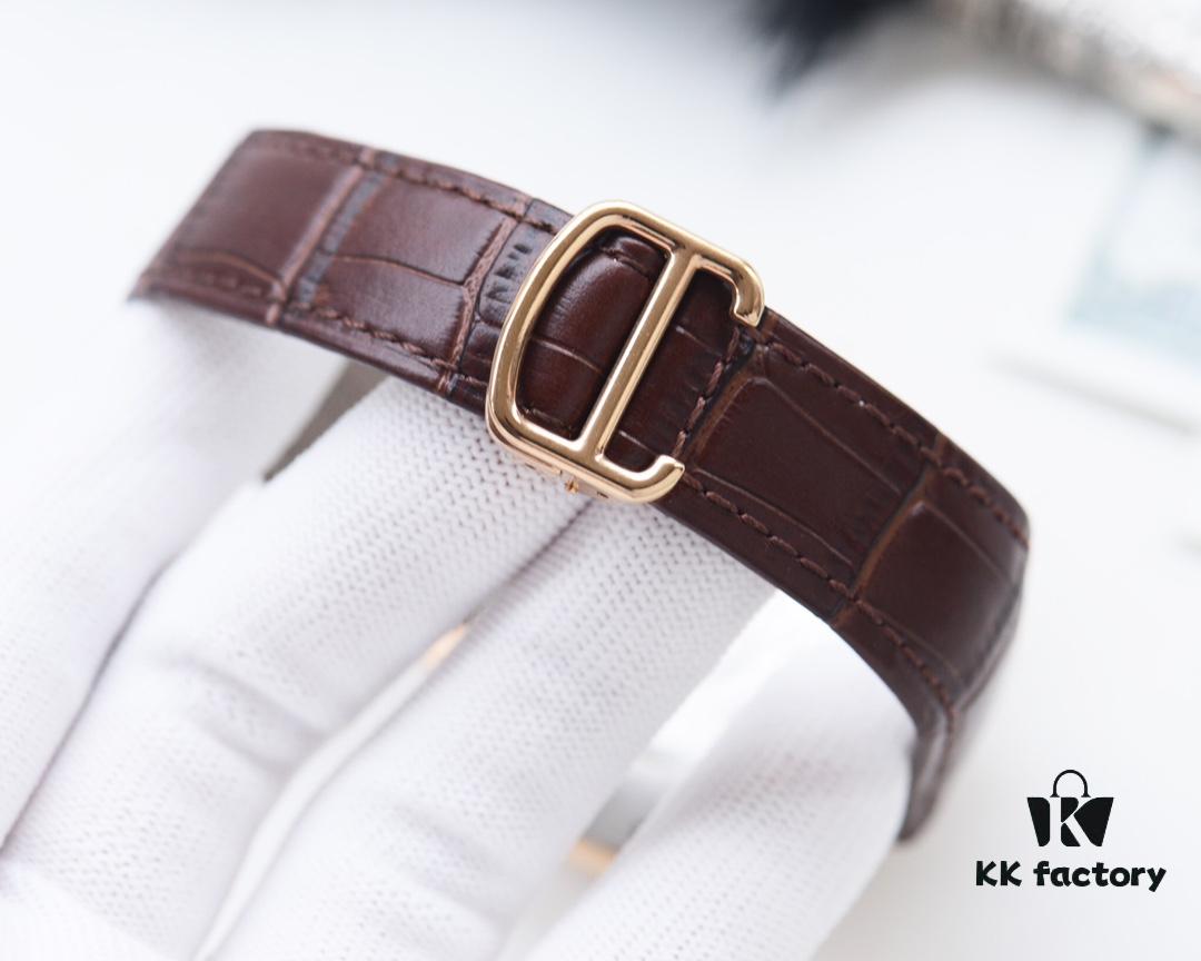 Cartier - Men's Luxury Watch with 316L Stainless Steel Case, Automatic Mechanical Movement, and Mineral Anti-Scratch Glass