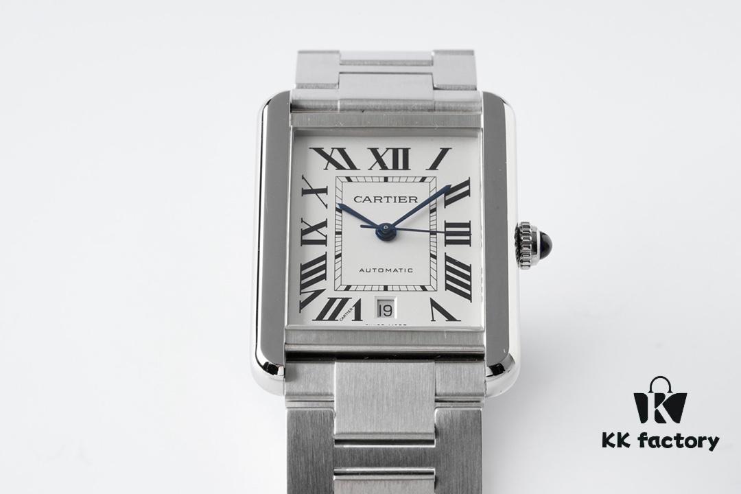 AF's Most Beautiful Tank Series Watch! Masterpiece Cartier Grand Tank W5200028 Mechanical Watch, Exquisitely Showcasing the Aesthetics of Square Design, Majestic and Powerful, Simple Yet Bold, Highlighting the Gentleman's Composed Style