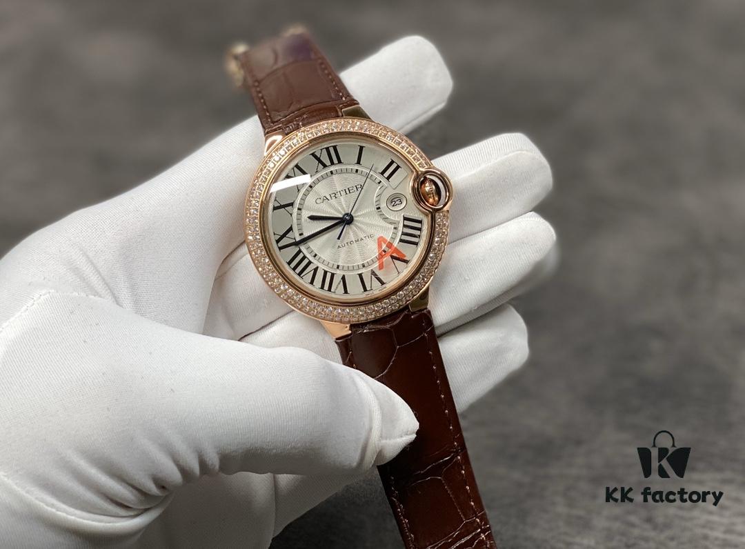 Cartier Ballon Bleu 42mm Series, Rounded and Elegant, Exuding Noble Charm