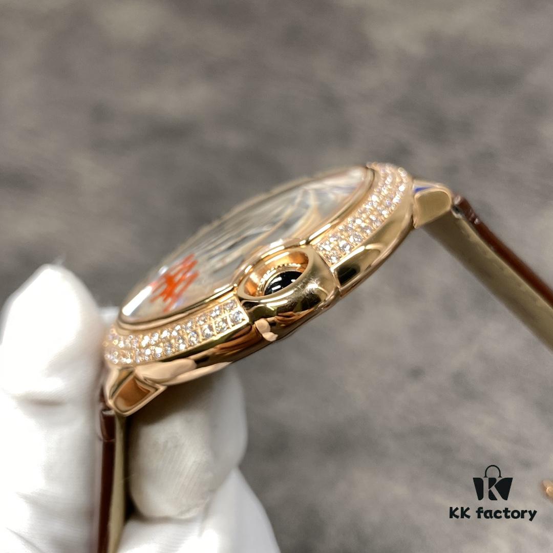 Cartier Ballon Bleu 42mm Series, Rounded and Elegant, Exuding Noble Charm