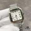 Cartier New Santos, V6 Factory Edition! 316 Material, Swiss Craftsmanship Fire-Blued Steel Hands, Swiss Anti-Reflective Coating, Scratch-Resistant and Fingerprint-Resistant Treatment!