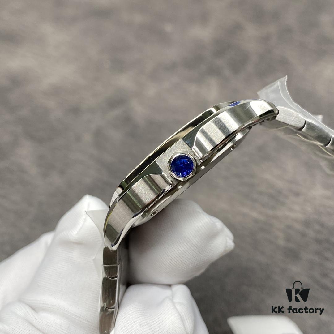 Cartier New Santos, V6 Factory Edition! 316 Material, Swiss Craftsmanship Fire-Blued Steel Hands, Swiss Anti-Reflective Coating, Scratch-Resistant and Fingerprint-Resistant Treatment!