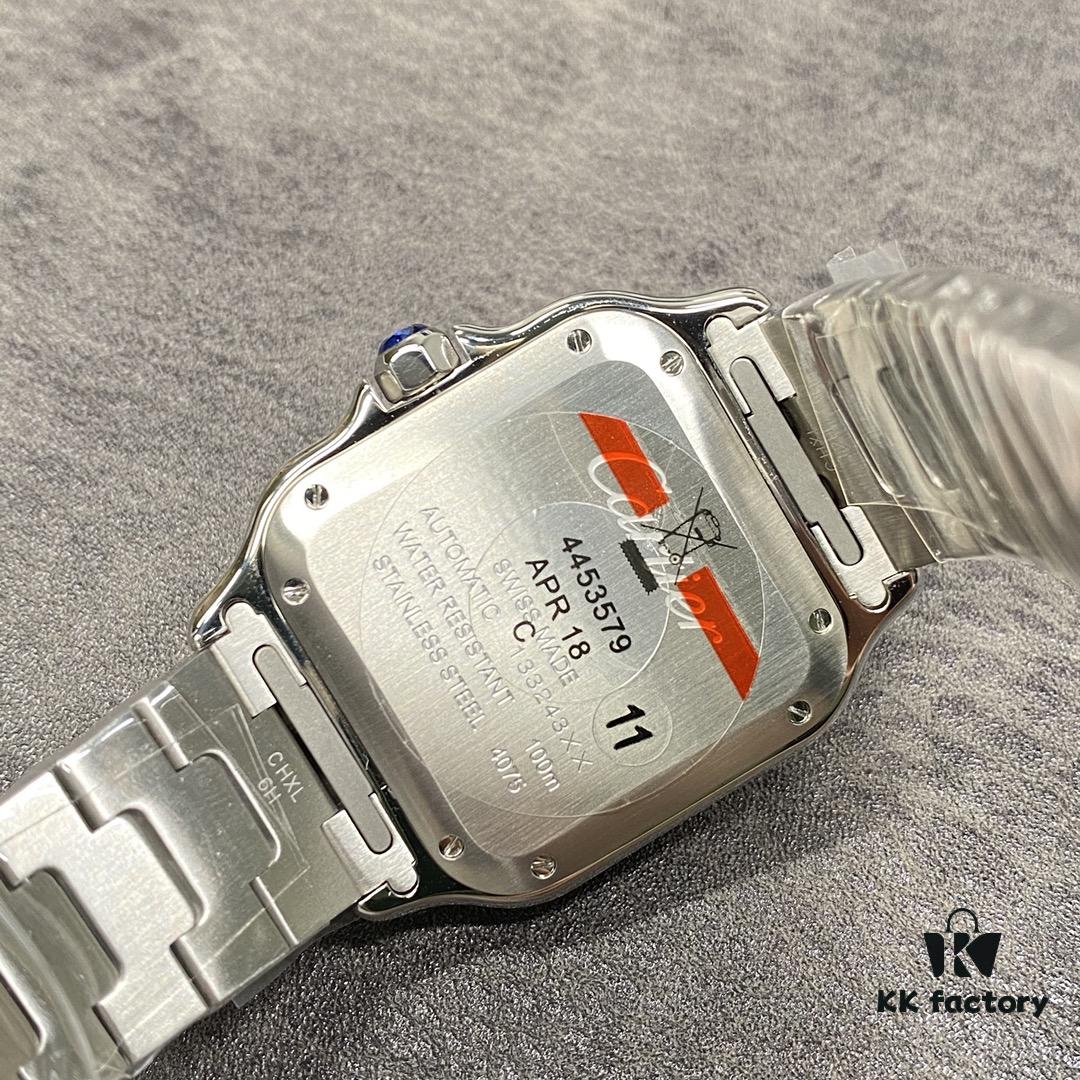 Cartier New Santos, V6 Factory Edition! 316 Material, Swiss Craftsmanship Fire-Blued Steel Hands, Swiss Anti-Reflective Coating, Scratch-Resistant and Fingerprint-Resistant Treatment!