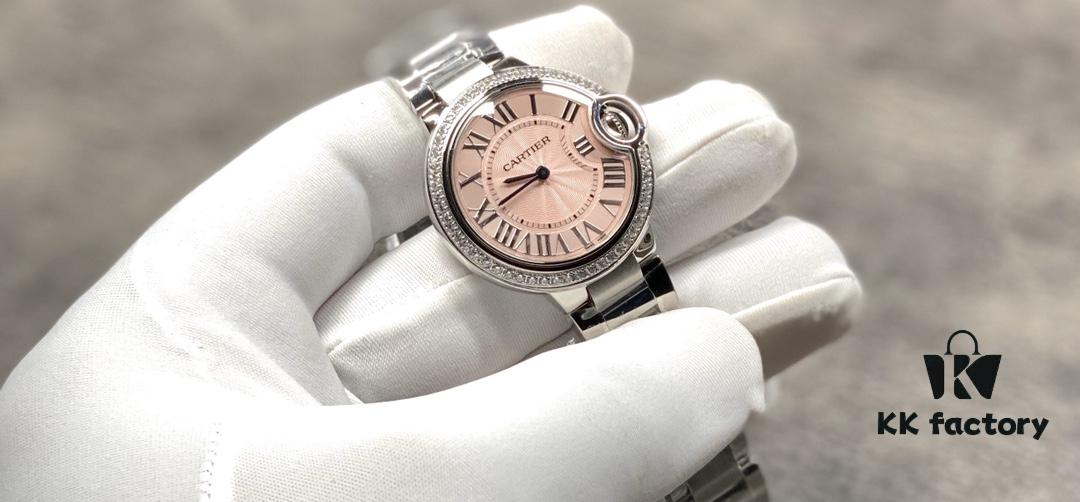 Cartier Ballon Bleu Series! Model WE9003Z3, 33mm Ladies' Watch Diameter