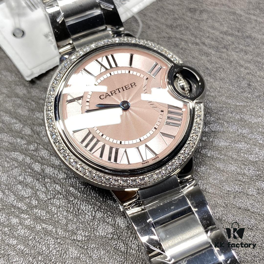 Cartier Ballon Bleu Series! Model WE9003Z3, 33mm Ladies' Watch Diameter