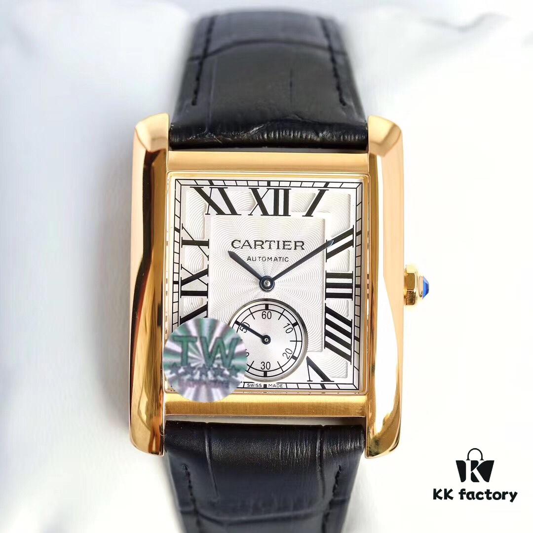 Taiwan Factory F5, Cartier Tank Series, VS Upgraded Version, Andy Lau's English Tank Ultimate Edition, Square Men's Watch