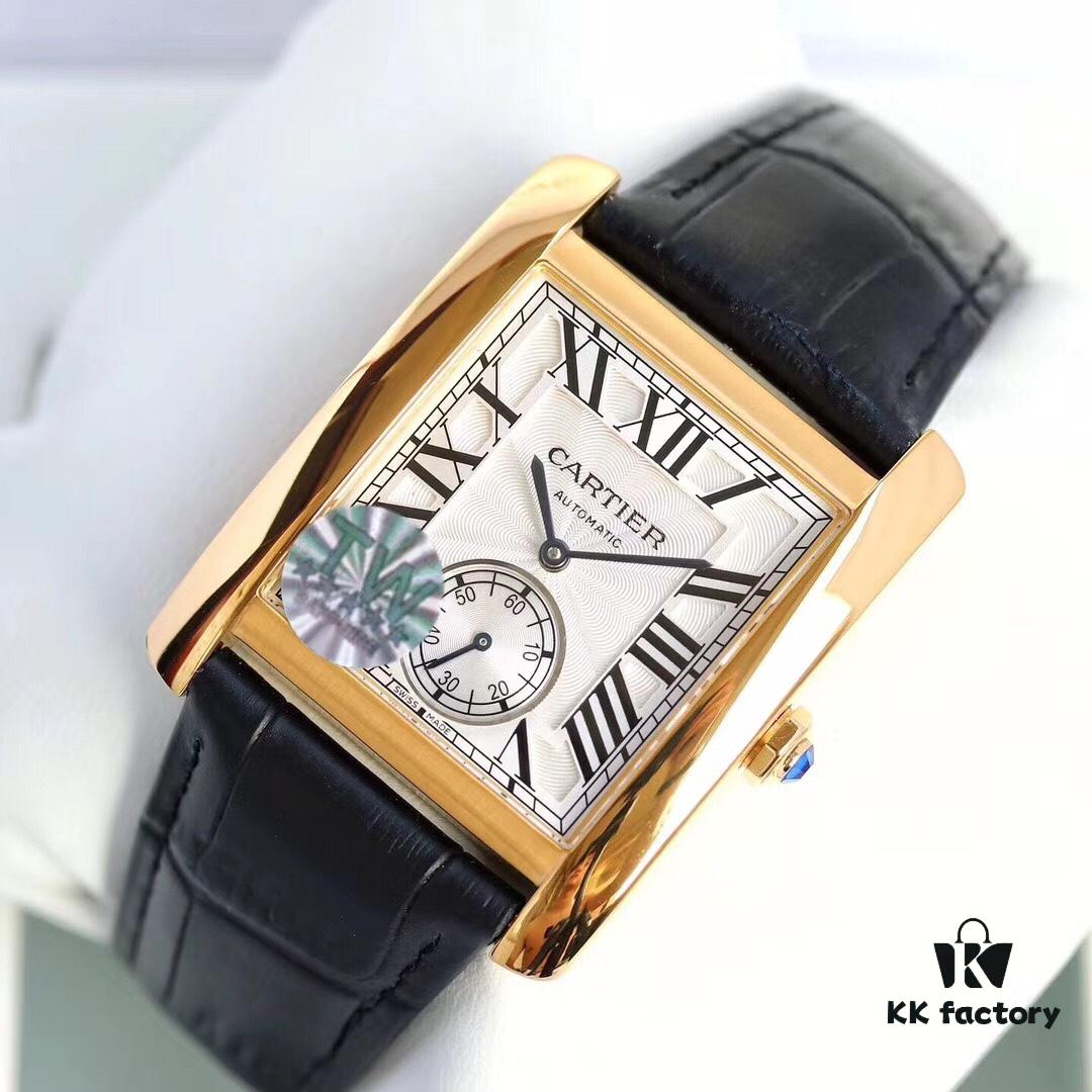 Taiwan Factory F5, Cartier Tank Series, VS Upgraded Version, Andy Lau's English Tank Ultimate Edition, Square Men's Watch