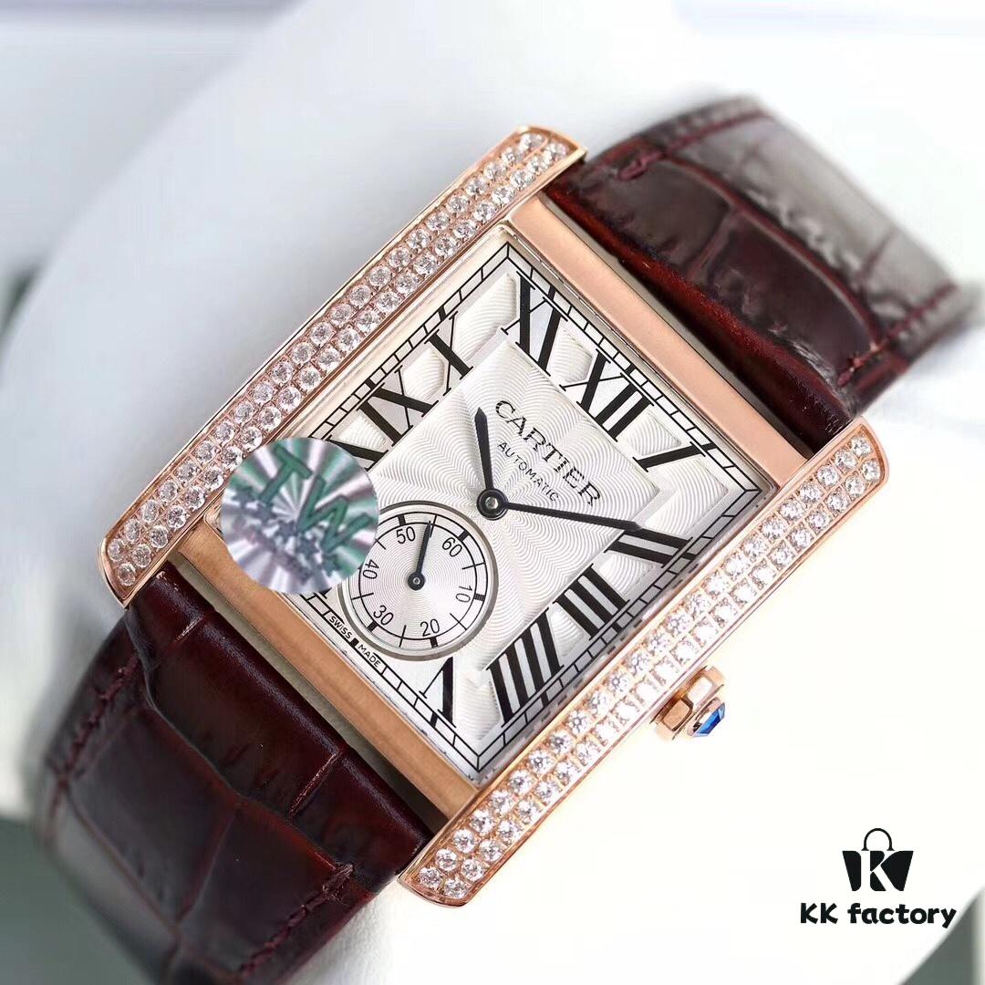 Taiwan Factory F5, Cartier Tank Series, VS Upgraded Version, Andy Lau's English Tank Ultimate Edition, Square Men's Watch