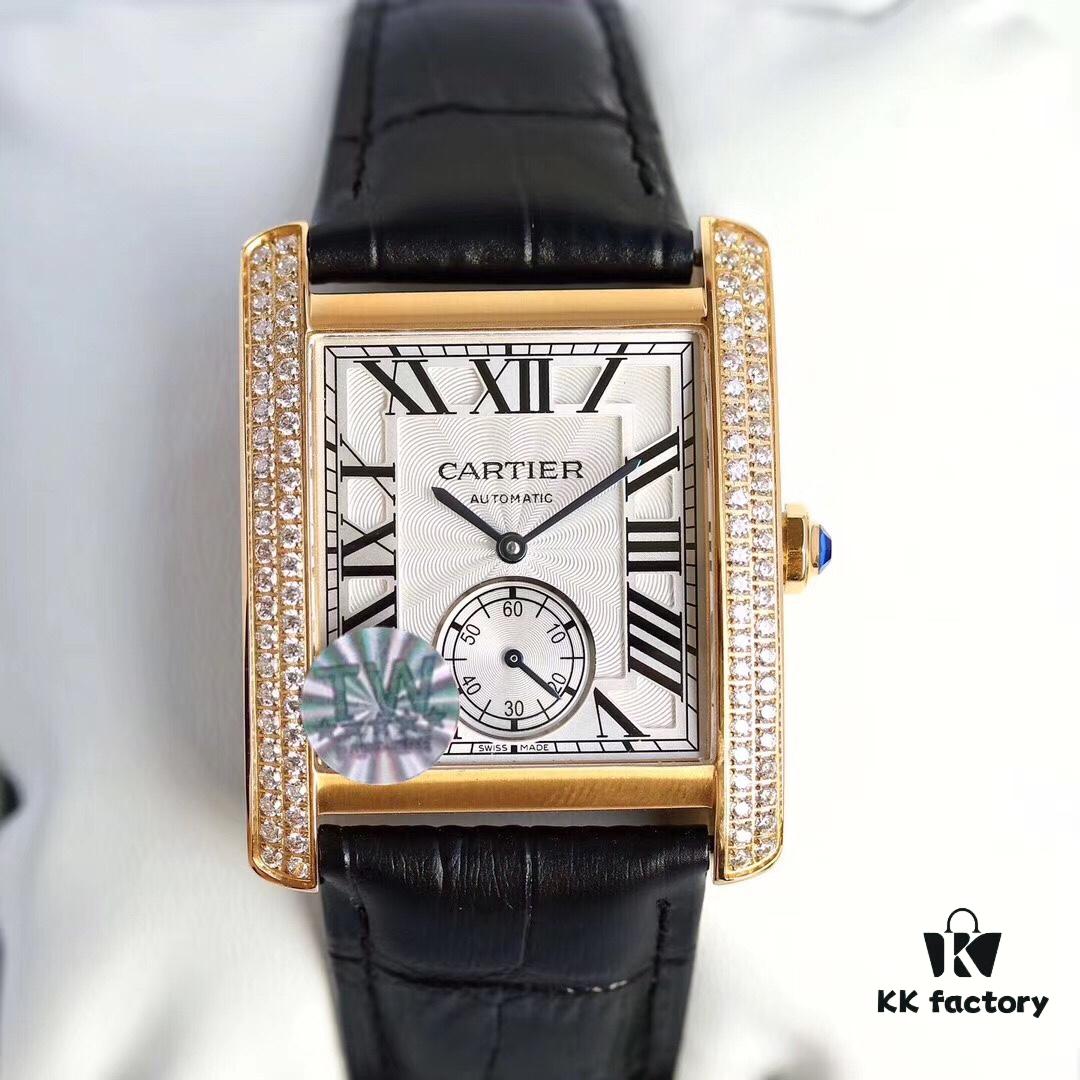 Taiwan Factory F5, Cartier Tank Series, VS Upgraded Version, Andy Lau's English Tank Ultimate Edition, Square Men's Watch