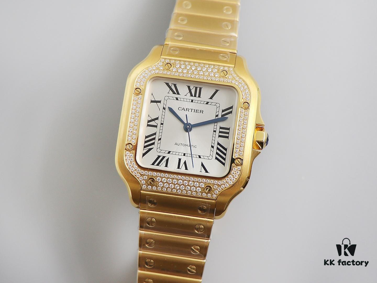 BV Factory Highest Version Genuine Mould Cartier Santos Couple Watch