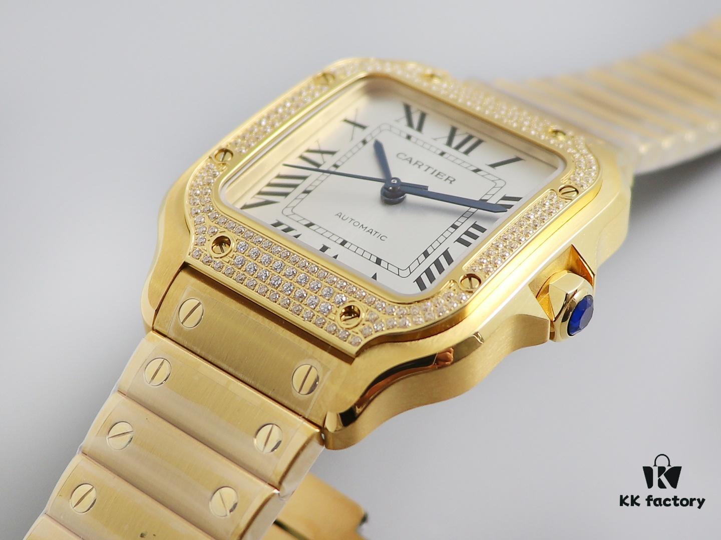 BV Factory Highest Version Genuine Mould Cartier Santos Couple Watch