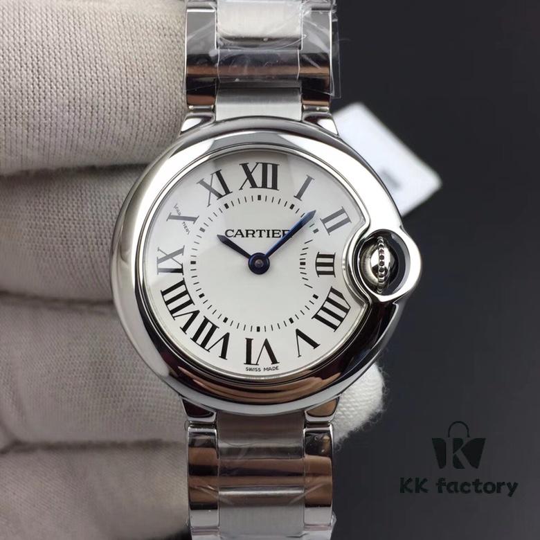 V6 Cartier Ballon Bleu Small Size, 28mm Diameter, Authentic Mold, Fully Realistic Interior and Exterior Design, Distinguishing Itself from Other Market Versions!