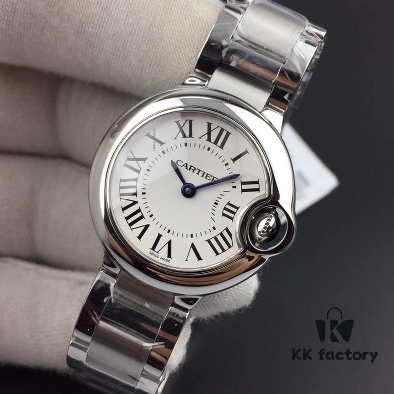 V6 Cartier Ballon Bleu Small Size, 28mm Diameter, Authentic Mold, Fully Realistic Interior and Exterior Design, Distinguishing Itself from Other Market Versions!