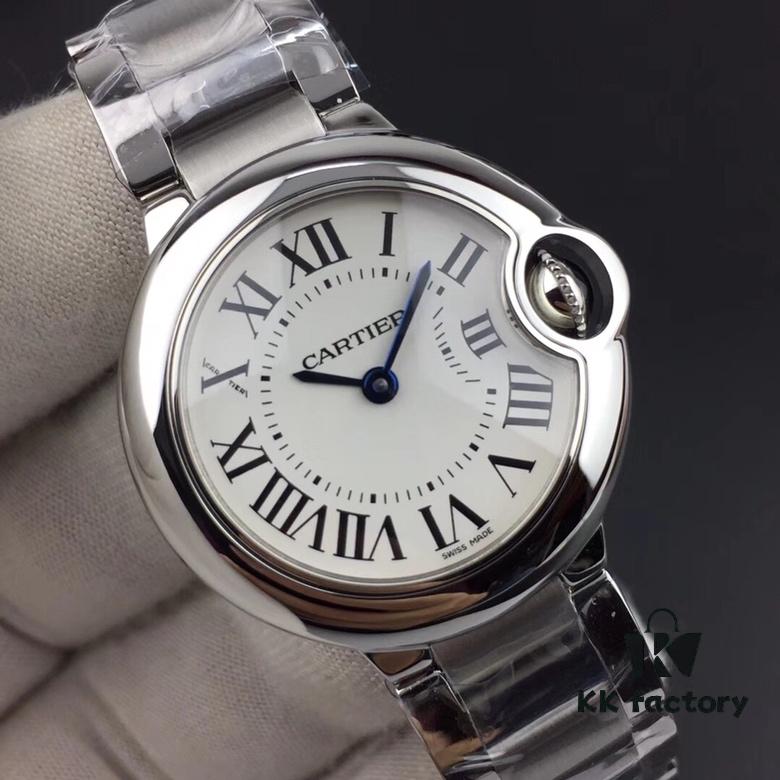 V6 Cartier Ballon Bleu Small Size, 28mm Diameter, Authentic Mold, Fully Realistic Interior and Exterior Design, Distinguishing Itself from Other Market Versions!