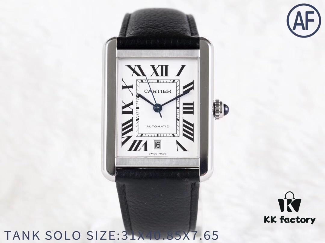 AF Year-End Masterpiece: 'Square Elegance, Dominating All Directions' - Cartier Tank Series W5200027 Watch
