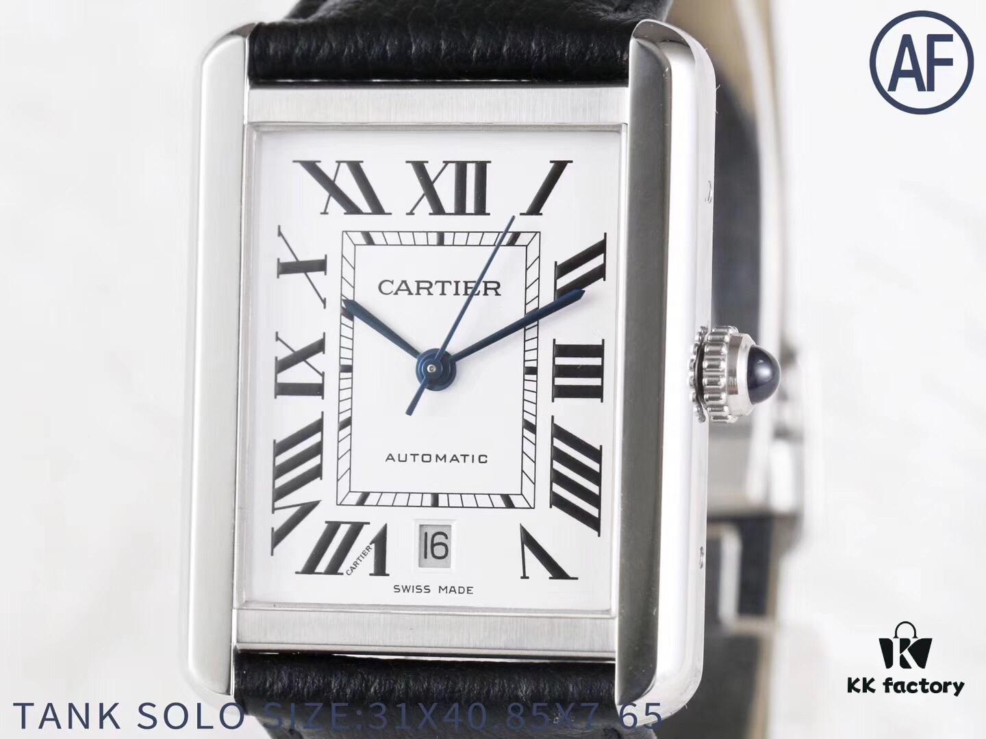 AF Year-End Masterpiece: 'Square Elegance, Dominating All Directions' - Cartier Tank Series W5200027 Watch