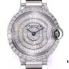 Cartier Ballon Bleu Square Diamond Full-Pave Ladies Watch