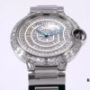 Cartier Ballon Bleu Square Diamond Full-Pave Ladies Watch