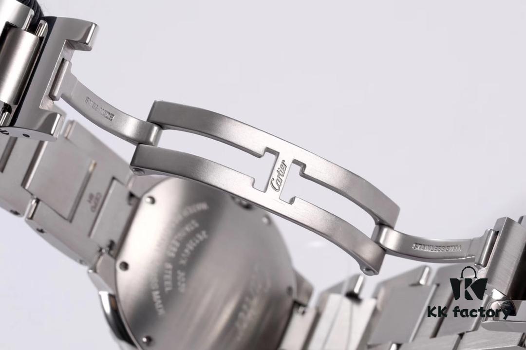 Cartier Ballon Bleu Square Diamond Full-Pave Ladies Watch