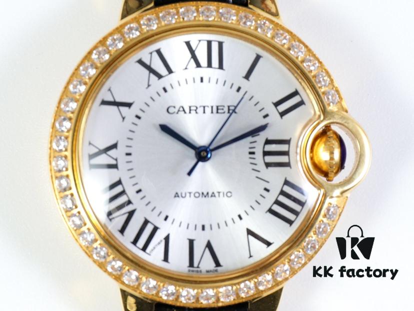 CD Factory Strongly Recommends👉 Cartier Blue Balloon 36mm, Original Size 1:1, Ultra-Thin Movement with Imported Movement