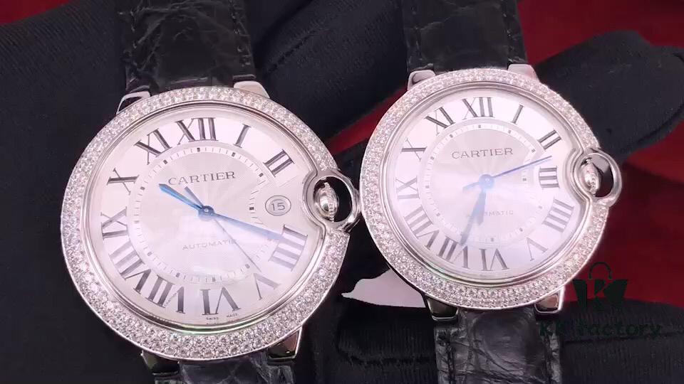 Cartier Solid Silver Couples Watches