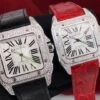 Cartier Solid Silver Couples Watches
