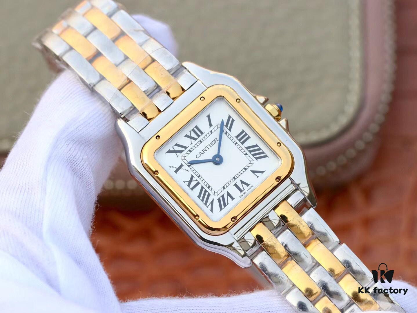 8848 Cartier Panther, Original Mold, Women's Imported Quartz Movement, 22MM (Small), 27MM (Medium)