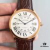 TW Taiwan Factory CARTIER Cartier London SOLO Series Men's Watch, Genuine Mould Opening, 2892 Movement, Genuine Crocodile Leather Strap