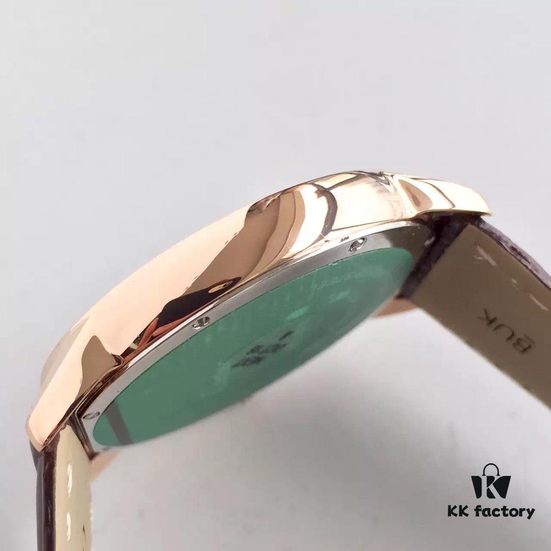 TW Taiwan Factory CARTIER Cartier London SOLO Series Men's Watch, Genuine Mould Opening, 2892 Movement, Genuine Crocodile Leather Strap