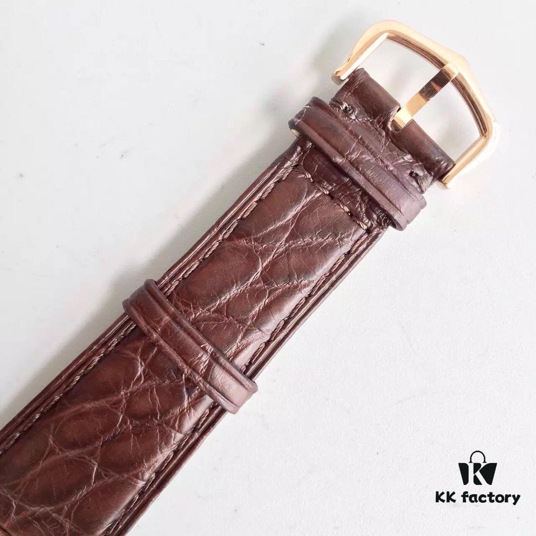 TW Taiwan Factory CARTIER Cartier London SOLO Series Men's Watch, Genuine Mould Opening, 2892 Movement, Genuine Crocodile Leather Strap