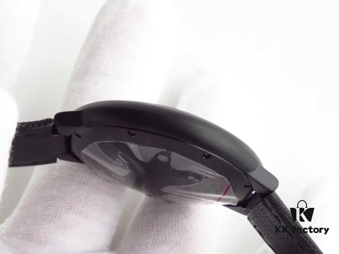 CARTIER x Bamford Watch Department Collaboration - New Ballon Bleu Watch, The Mysterious Black Knight with Passion and Rock 'n' Roll Spirit! Men's 42mm Timepiece with Sapphire Crystal Domed Double Bubble Fish-Eye, Dimensional Dial, Honored Release by Taiwan Factory