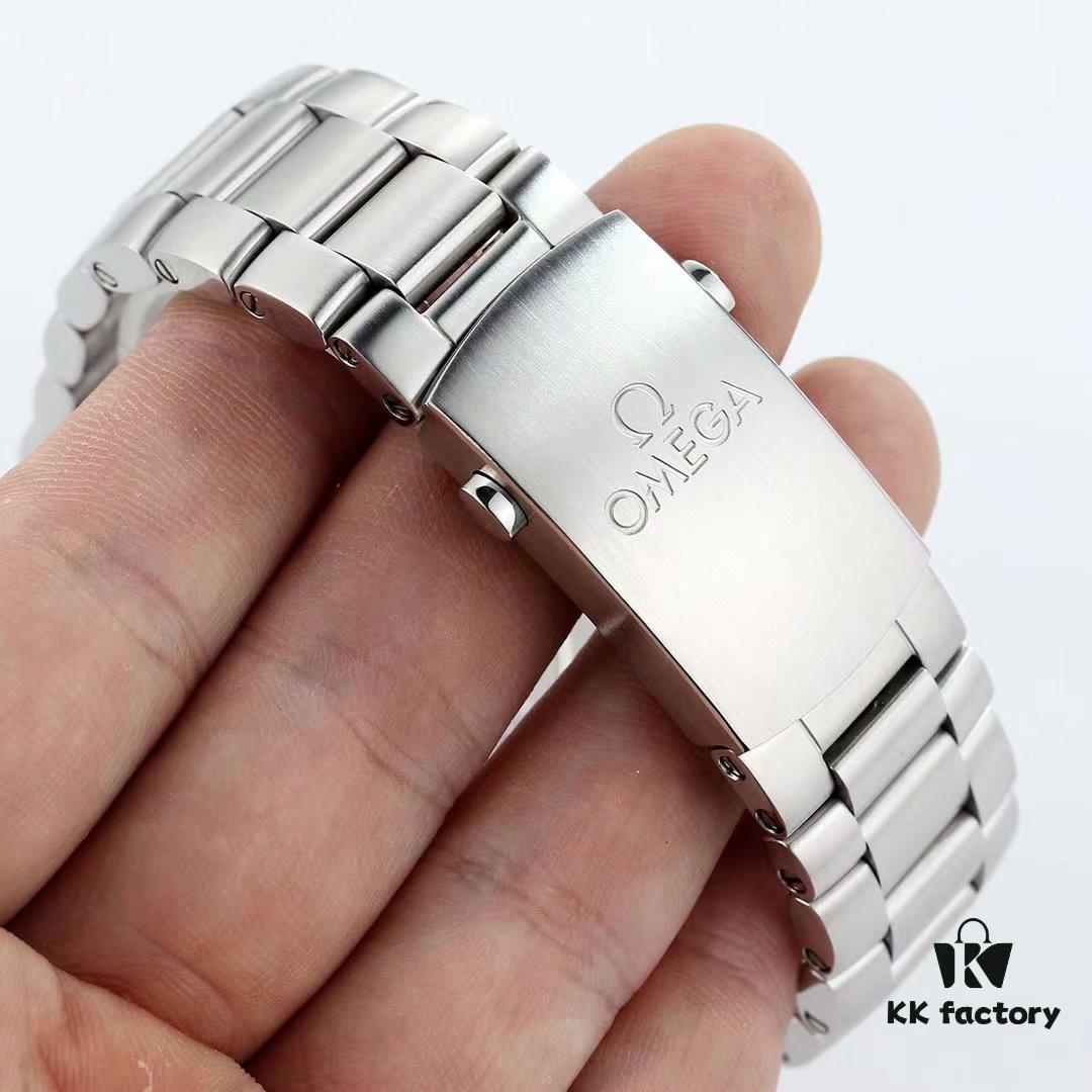 BF Fine Omega Seamaster 600m Diver Series 45.5mm Men's Automatic Chronograph with 9900 Movement, Super-Luminous, Waterproof, Compatible with Rubber and Steel Bracelets