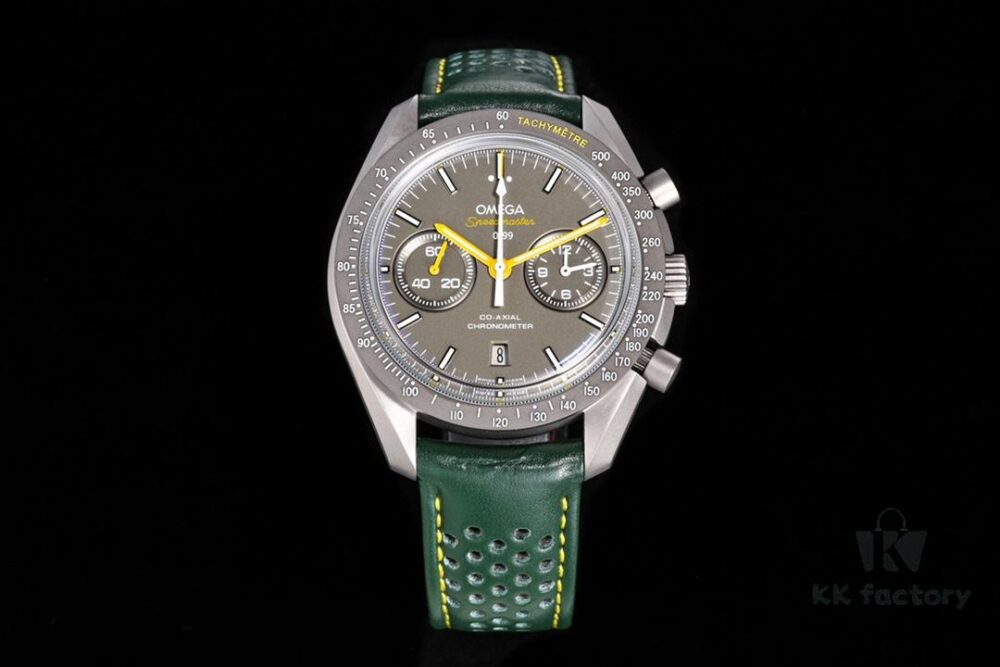 New Omega OMEGA Speedmaster Dark Side of the Moon Watch 311.92.44.51.99.001 OB2, 44.25mm Co-Axial Chronograph with Grey Ceramic Bezel and Green-Grey Dial