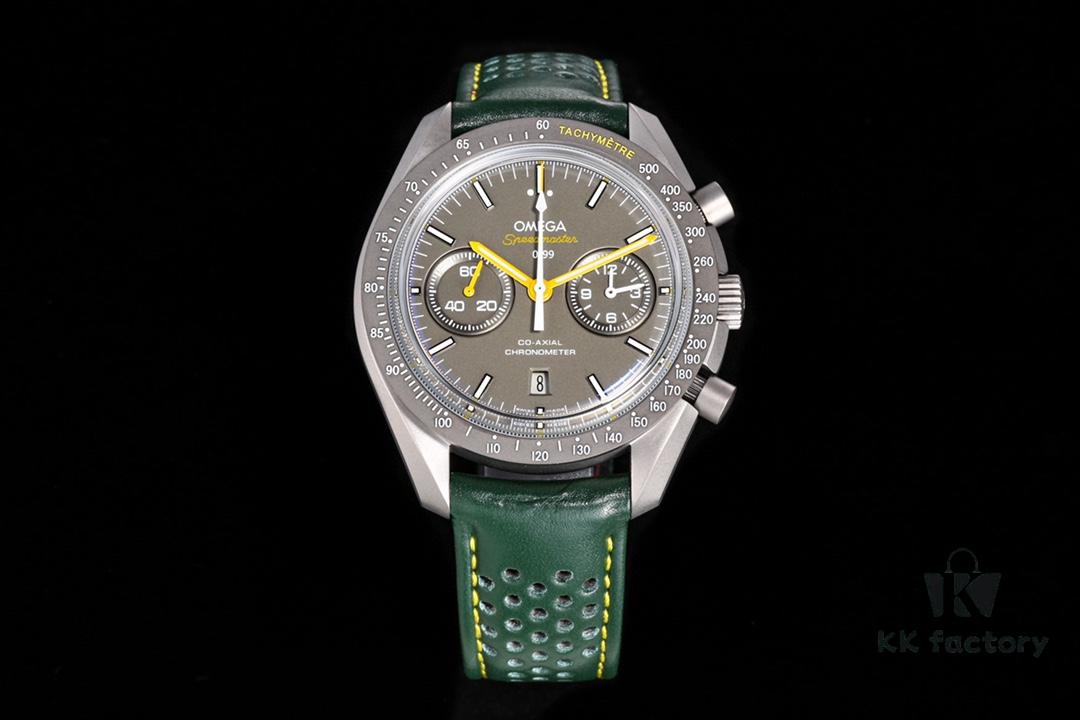 New Omega OMEGA Speedmaster Dark Side of the Moon Watch 311.92.44.51.99.001 OB2, 44.25mm Co-Axial Chronograph with Grey Ceramic Bezel and Green-Grey Dial