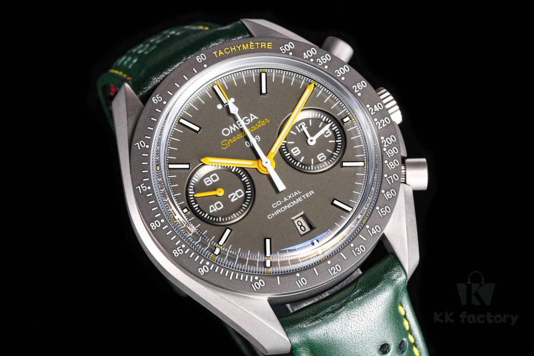 New Omega OMEGA Speedmaster Dark Side of the Moon Watch 311.92.44.51.99.001 OB2, 44.25mm Co-Axial Chronograph with Grey Ceramic Bezel and Green-Grey Dial