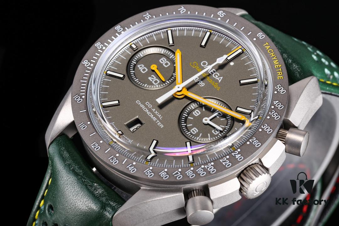 New Omega OMEGA Speedmaster Dark Side of the Moon Watch 311.92.44.51.99.001 OB2, 44.25mm Co-Axial Chronograph with Grey Ceramic Bezel and Green-Grey Dial