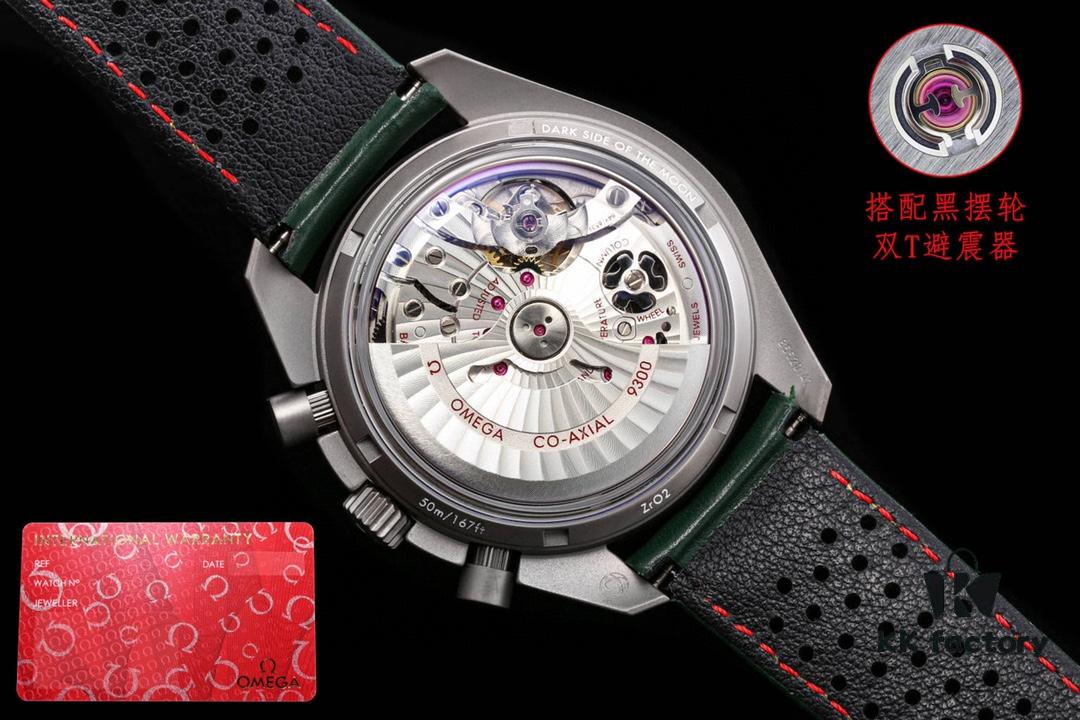 New Omega OMEGA Speedmaster Dark Side of the Moon Watch 311.92.44.51.99.001 OB2, 44.25mm Co-Axial Chronograph with Grey Ceramic Bezel and Green-Grey Dial